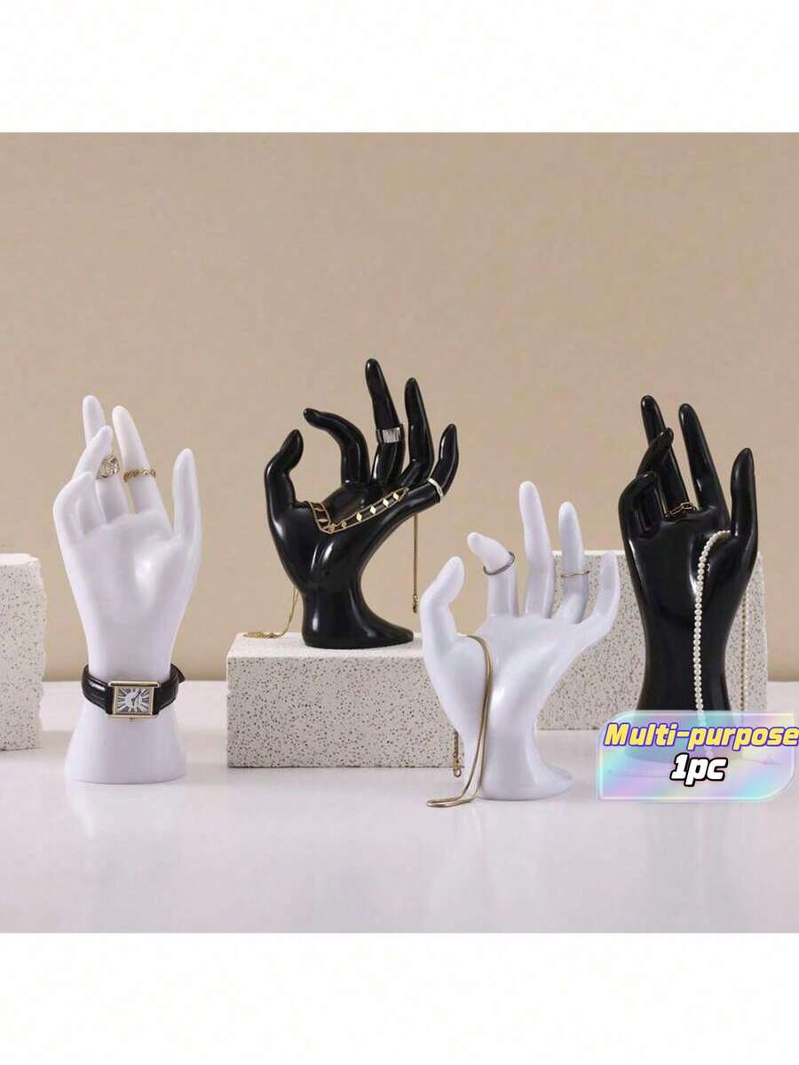 SHEIN Organizador de escritorio con forma artesanal y artística, apto para exhibir anillos, pulseras, relojes y otros artículos - Multicolor - Ver 1