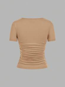SHEIN EZwear 4件套女士休闲简约T恤，适合夏季穿着 - 彩色 - 查看 14