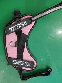 1pc Pink, Anti-Explosion, Flashing Strip Decorated Pet Chest Strap, Back Strap, Vest-Style Harness, Suitable For Small, Medium, And Large Dogs To Go Out For Walks Or Trainings - Pink - View 18