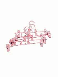 2Pcs/5Pcs Retractable Stackable Pants Hangers, Adjustable Rotating Trousers Clips, Seamless Skirt Hooks, Multifunctional Storage Hangers For Home Wardrobe & Retail Store Display - Multicolor - View 9