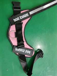 1pc Pink, Anti-Explosion, Flashing Strip Decorated Pet Chest Strap, Back Strap, Vest-Style Harness, Suitable For Small, Medium, And Large Dogs To Go Out For Walks Or Trainings - Pink - View 15