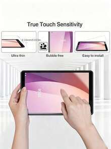 适用于三星 Galaxy Tab A11/A11+/S9 FE/A7/A-T510/T515/S6/S7 Plus/S8/S9/S6/A9 Plus/S8 Ultra/S10 平板电脑系列的 2 片装钢化玻璃屏幕保护膜，易于安装 - 無色 - 查看 8