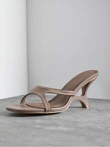 SHUZIA Women's Chic Casual Slip-On Thong Strap Wedge Sandals - Mocha Brown - View 3