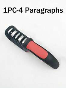 1PC 4/3 Stage Knife Sharpener - Multi-Function Tool For Grinding, Honing, Sharpening & Polishing, Easy To Use Black Red Design, Perfect For Kitchen Knives & Hunting Knives - Multicolor - View 15