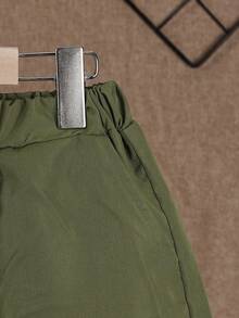 Vacaura Setelan 3 Potong untuk Anak Laki-Laki: Kaos Bergambar, Celana Pendek Kargo, dan Tas Selempang Mini, Cocok untuk Aktivitas Luar Ruangan di Musim Semi/Panas - Hijau Tentara - View 7