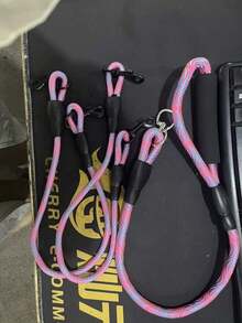 Gradient Color Dog Leash, Lightweight Soft Handle Dog Traction Rope, Suitable For Small/Medium Dogs, Double-Headed Leash For Walking Two Dogs - Multicolor - View 18