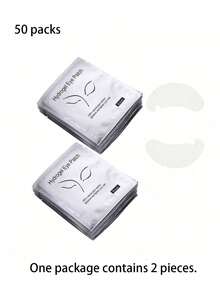 50 Cặp Miếng Dán Mắt Dùng Cho Nối Mi, Miếng Dán Gel Mi Bằng Vải Không Dệt Dùng Cho Trang Điểm Mắt Làm Đẹp - Bạc - Xem 9