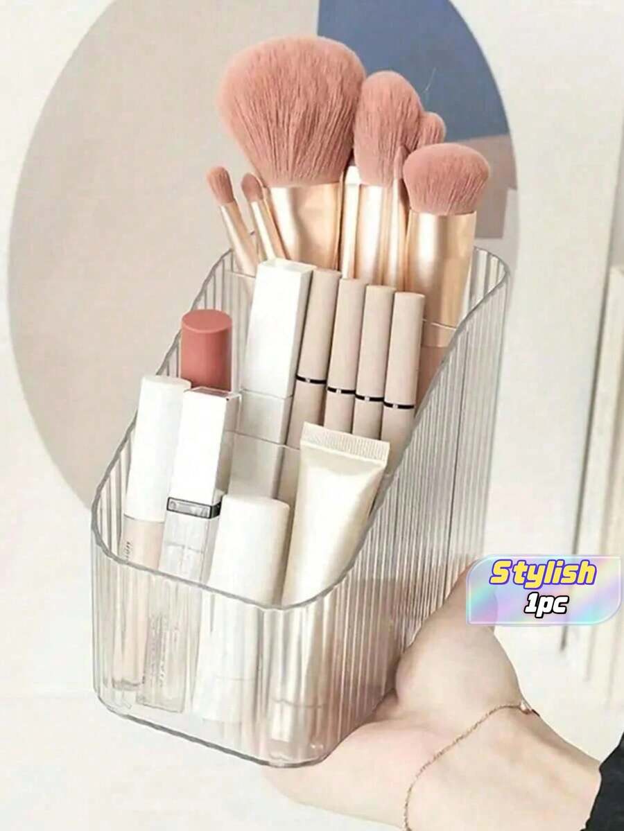 SHEIN 1 个透明化妆刷收纳架 - 無色 - 查看 1