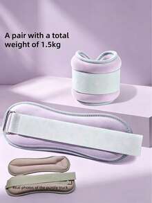 2pcs Ankle/Wrist Weights, Suitable For Ballet, Dance And Workout Training To Improve Ankle And Wrist Strength [Actual Item Slightly Pinkish, Color Difference Exists] - Multicolor - View 10