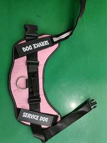 1pc Pink, Anti-Explosion, Flashing Strip Decorated Pet Chest Strap, Back Strap, Vest-Style Harness, Suitable For Small, Medium, And Large Dogs To Go Out For Walks Or Trainings - Pink - View 16