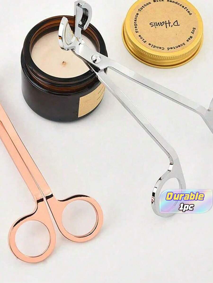 高品质蜡烛芯剪刀夹不锈钢香薰蜡烛工具 DIY 蜡烛制作套件派对礼物婚礼纪念品 - 彩色 - 查看 1