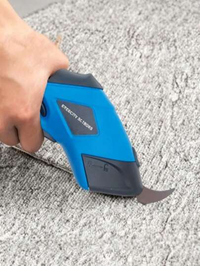 Tijeras eléctricas de precisión para tela - Cortador de mano multiusos adecuado para ropa, cartón, alfombra y herramientas de cuero sintético