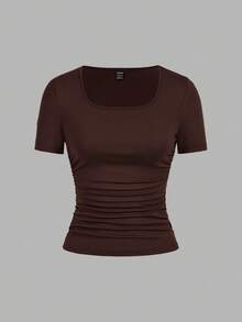 SHEIN EZwear 4件套女士休闲简约T恤，适合夏季穿着 - 彩色 - 查看 9