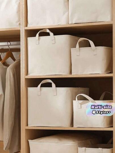Thùng đựng đồ bằng vải có thể gấp gọn - Hộp đựng đồ trong tủ quần áo có thể thu gọn dùng để đựng quần áo, chăn ga, tất và đồ lót, hộp đựng đồ dưới gầm giường, giải pháp lưu trữ tối giản cho gia đình.