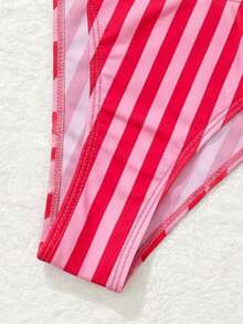 Bonvoyette Conjunto de bikini de moda con diseño de estampado de lunares para niñas, un éxito de en verano - Multicolor - Ver 8