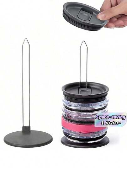 1 pieza Soporte vertical ultra delgado para tapas, organizador de cocina ahorra espacio para tapas, almacena hasta 10 tapas de ollas y sartenes, estante para armario y encimera para un almacenamiento ordenado