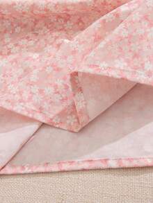 Souflis Souflis 2025夏季法式公主仙女風少女圓領刺繡花卉寬鬆甜美短袖洋裝 7歲生日 1歲生日 粉色 - 粉色 - 查看 8