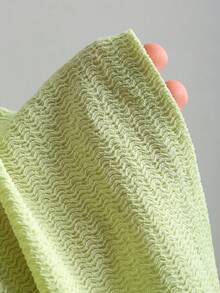Sweetra Đầm ôm sát cổ yếm xếp ly màu xanh lá cây và đen lãng mạn dành cho nữ, thích hợp cho mùa xuân/hè. - Nhiều màu - Xem 8