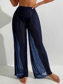 Conjunto de cubrecuerpo y pantalones de unicolor, versátil y casual para uso diario para mujer - Multicolor - Ver 7