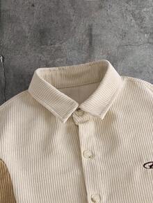 AXEPEAK Men's Contrast Color Button-Up Short Sleeve Shirt, Versatile Summer Wear - Multicolor - View 4