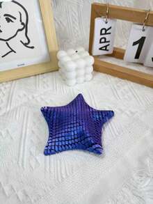 1 peça Estrela-do-mar com juntas móveis impressas em 3D para decoração relaxante e alívio da ansiedade. Disponível em várias cores (rosa e azul). Ideal para amantes do oceano, presente para família e amigos, perfeito para festas e eventos. Brinquedo divertido e criativo para decorar sua mesa. - Estrela-do-mar 3D - Ver 19