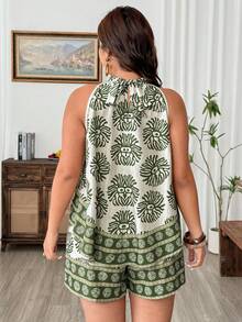 Weeklong Conjunto de 2 piezas de top holgado y shorts elegante - Multicolor - Ver 2