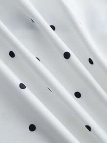 GlowEve Áo croptop dệt kim nữ họa tiết chấm bi, kiểu dáng quây ngực, vạt áo xoắn bất đối xứng, chất liệu co giãn, phù hợp cho tiệc tùng, hẹn hò, ăn tối, đám cưới, lễ hội, mặc hàng ngày, đi làm, đi nghỉ mát. - Nhiều màu - Xem 4