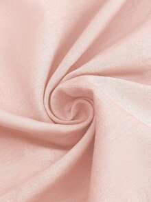 EMERY ROSE 春夏新款轻盈简约休闲舒适度假家居服纯白色蝙蝠袖圆领套头衫加大码女式上衣 - 粉色 - 查看 6