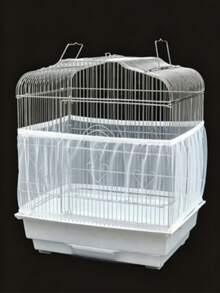 1pc Birdcage Cover Mesh Cloth, Dustproof Net Cover For Small, Medium, Large Cages, Perfect For Parrot And Canary Cages - Multicolor - View 1