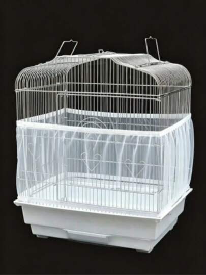 1pc Birdcage Cover Mesh Cloth, Dustproof Net Cover For Small, Medium, Large Cages, Perfect For Parrot And Canary Cages