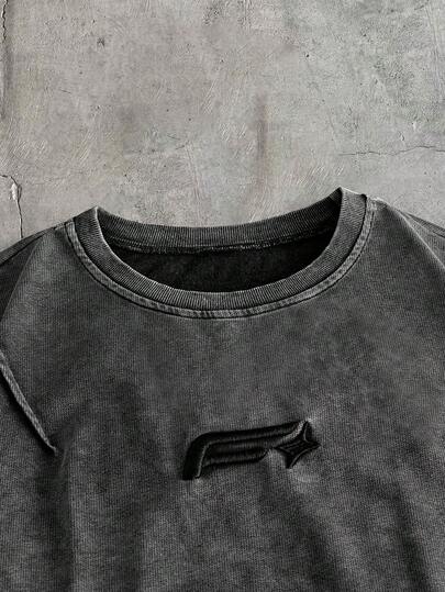 AXEPEAK Camiseta casual, cómoda y holgada para hombres, versátil para vacaciones y actividades al aire libre
