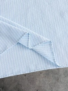 AXEPEAK Áo polo nam tay ngắn cổ bẻ phối màu tương phản, kiểu dáng thường ngày, thích hợp cho mùa hè. - Màu xanh nhạt - Xem 6