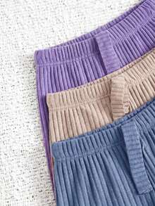 EURMUSE Cotton Line 女士 3 件装多色家居睡裤套装 - 彩色 - 查看 5