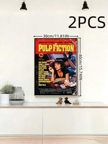 1PC Unframed Retro Canvas Vintage Movie Characters Art Print Wall Decor Poster For Bedroom Office Living Room Dorm Cafe Bar Birthday Graduation Gift Home Decor Wall Art - multicolor - View 7