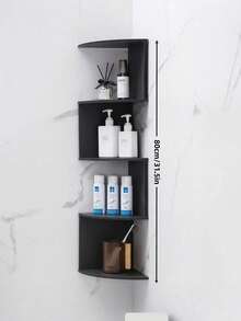 1pc Multi-Tier Corner Shelf, Floating Corner Shelf, Corner Rack, Wall Corner Storage Rack, Bedroom Wall-Mounted Bookshelf, Kitchen Triangular Corner Storage & Decor Rack, Easy To Assemble Multi-Layer Wall-Mounted Shelving Unit For Bedroom, Bathroom, Kitchen, Office, Living Room, Bookshelf - Multicolor - View 15