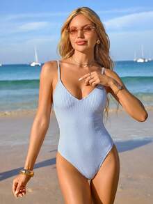 Swim Nautrix Bộ đồ bơi liền thân nữ mùa xuân/hè 2026 mới, chất liệu vải đặc biệt, thích hợp cho kỳ nghỉ biển, kiểu dáng thanh lịch và thoải mái. - Màu xanh lam - Xem 3