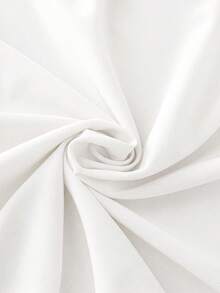 Franclia Summer Waist-Cinching A-Line Mini Dress, Retro French Contrast Color Slip Dress - White - View 5