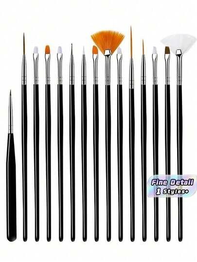15PCS Fine Line Drawing Pens Set - Dual Tip Waterproof Ink Artists Tools For Sketching, Illustration & Journaling, Includes Micro Liners + Brush Markers