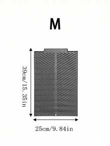 Silicone Dish Drying Mat With Extra-Wide Edge - Non-Slip Kitchen Countertop Drainage Mat For Plates, Bowls, Utensils | Flexible Odor-Resistant Drying Rack - Grey - View 11