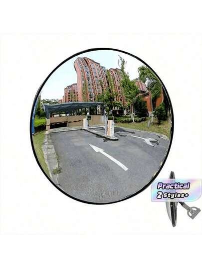 1pc Car Blind Spot Mirror, 360° Wide Angle HD Garage Blind Spot Safety Mirror - Waterproof & Stain-Resistant, Indoor/Outdoor Use, Space Decoration Enhancer, High-Definition Concave Design, Suitable For Home/Store/Parking Lot/Warehouse/Office - Easy To Install, Modern Home Decor Mirror
