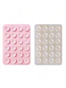 24-Pack Square Silicone Suction Cups For Phone Case Back Cover - Secure Grip Holder With Strong Adhesive Mount - Clear - View 13