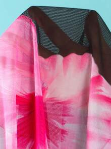 Swim Oasis 女士休闲度假沙滩派对优雅印花半身裙套装，夏季新品系列 - 彩色 - 查看 8