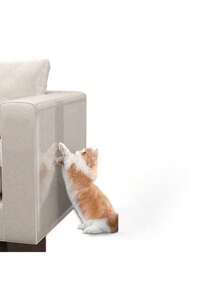 1 Roll Thick Transparent Sofa Protector - Cat Scratch & Waterproof, Easy Peel & Cut, No Residue Self-Adhesive Film For Furniture, Walls, Marble Tables & Kitchen Countertops - transparent - View 4