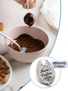 Personalized Coffee Spoon - Engraved Stainless Steel Tea/Coffee Stirrer - Multicolor - View 1