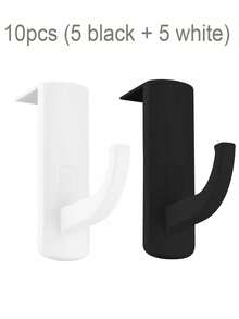 1PC Headphone Stand Hook - For PC Headsets, Monitor, Desk & Wall Mount (Space-Saving ) - Multicolor - View 12