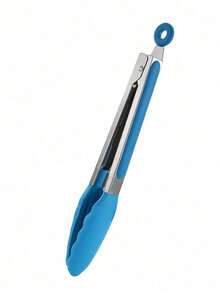 1PC Stainless Steel Tongs - Heat Resistant BBQ & Kitchen Utensil - Multicolor - View 14