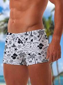 Azuldrift Bañador de hombre con estampado tropical - Multicolor - Ver 3