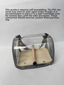 Portable Pet Travel Cage/Carrier (With Tray), Transparent Birdcage Shoulder Bag, Breathable & Comfortable, Suitable For Birds, Parrots, Cockatoos And Small Reptiles, With Perch - multicolor - View 4