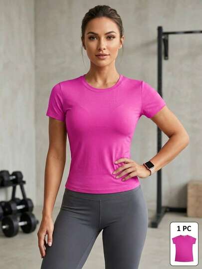Playera deportiva mujer entrenamiento fitness gym running yoga pilates casual cómoda transpirable elástica ajuste perfecto outfit urbano ropa deportiva ligera moderna fácil de combinar actividades físicas outdoor paseo flexibilidad movilidad versátil unitalla ejercicio caminata descanso comodidad juvenil práctica