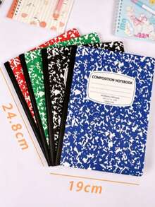 1pc Floral Pattern Hard Cover Notebook, Thick Paper, Lined, Suitable For Students And Office Workers Back To School - Multicolor - View 4